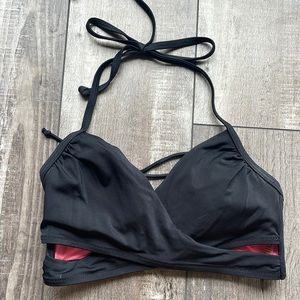 Victoria’s Secret pink brand black bikini top